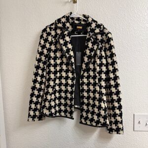 Greylin black and white blazer NWT